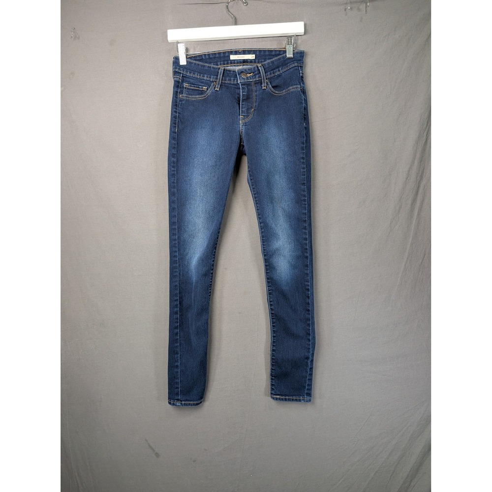Levi 711 Skinny Jeans Womens 25 Dark Wash Denim Blue 18881-0081